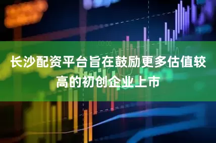 长沙配资平台旨在鼓励更多估值较高的初创企业上市
