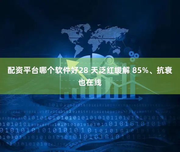 配资平台哪个软件好28 天泛红缓解 85%、抗衰也在线